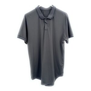 BYLT Premium Basics Men's Charcoal Gray Performance Polo Shirt Size Large